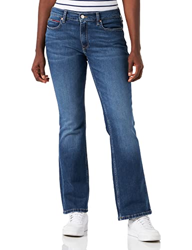 Tommy Hilfiger Damskie spodnie Maddie Mr Bootcut Df1132, denim, M, 30 W/30 l, Dżinsowa średnia, 30W / 30L