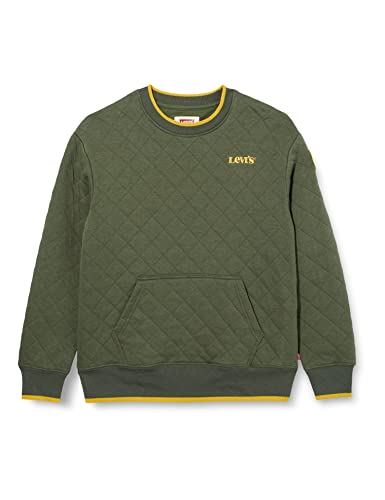 Levi's Kids Bluza chłopięca Lvb Quilted Crewneck Top, Thyme, 16 Lat