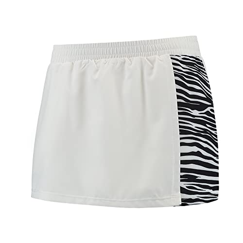 Dunlop Game Skirt, sportowa spódnica tenisowa, biała, biały, L