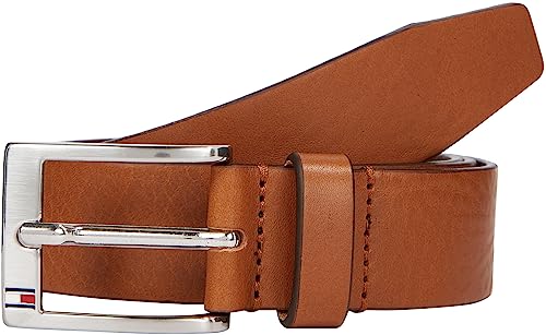 Tommy Hilfiger Pasek męski Nowy Aly skórzany pasek, Dark Tan, 110W