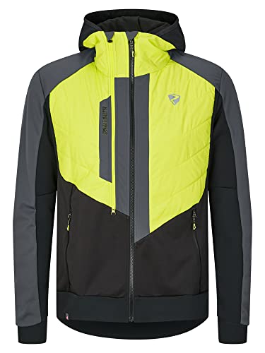 Ziener Męska kurtka softshell Nalik / Hybrydowa Skitour | oddychająca, wiatroszczelna, funkcjonalna,
