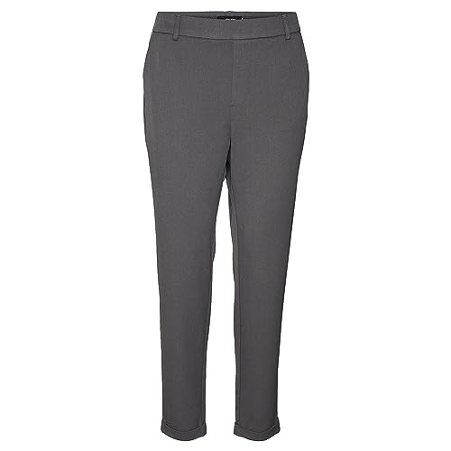 Bestseller A/S Damskie spodnie VMMAYA MR Loose SOLID Pant NOOS, Grey Pinstripe, S/34, Grey Pinstripe, 34-S-L