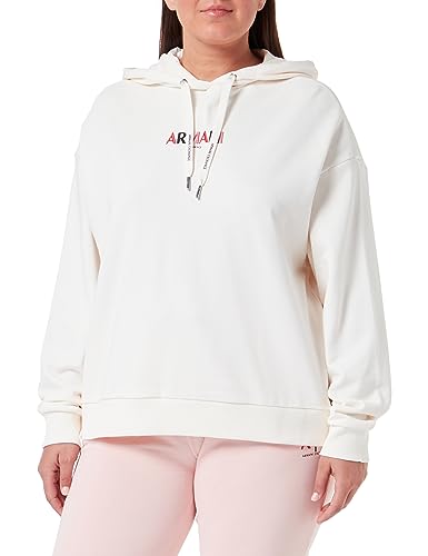 Armani Exchange Damska bluza z kapturem Colorful Armani z logo French Terry, Iso, XL