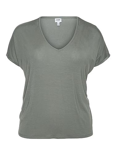VERO MODA VMAYA SS VMA NOOS Curve damski szal typu komin z dekoltem w serek, Laurel Wreath, L