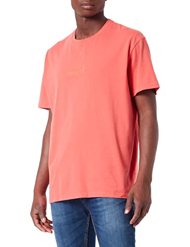 Wrangler Męski t-shirt z logo, Spiced Coral, L