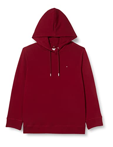 Tommy Hilfiger Damska bluza z kapturem CRV Regular Heavyweight Knits, Rouge, 50, Czerwony