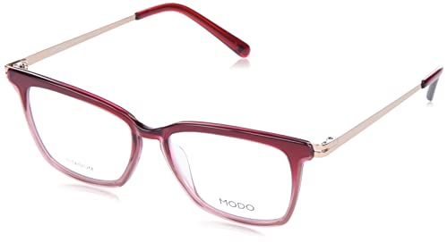 MODO & ECO Damskie okulary przeciwsłoneczne 4544, czerwone (Red Gradient), 48, czerwony (Red Gradient)