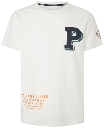 Pepe Jeans Koszulka męska Wonty, Biały (nie biały), L