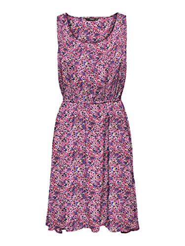 Bestseller A/S Damska sukienka Onlnova Life S/L SARA PTM, różowa Cosmos/AOP:425 Fiorella, 38, Pink Cosmos/Aop:425 Fiorella, 38