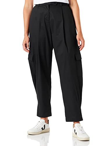 People Tree Damskie spodnie Alexandra Casual spodnie, czarne, 8, Czarny, 34