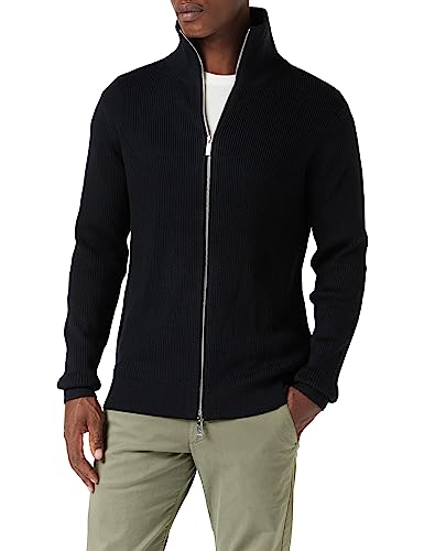 Armani Exchange Bright Up E6A męski długi rękaw, dekolt w kształcie żółwia, casualowy, dopasowany kardigan, blueExtra Small, Deep Navy, XS