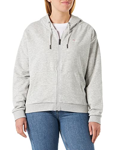 FILA Suardi damska bluza z kapturem, jasnoszary melanżowy, M