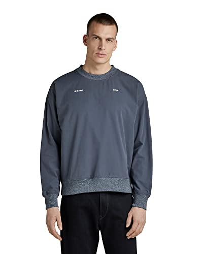 G-STAR RAW Męska bluza z dzianiny Loose r sw Sweter, niebieski (fantem Blue A790-863), M