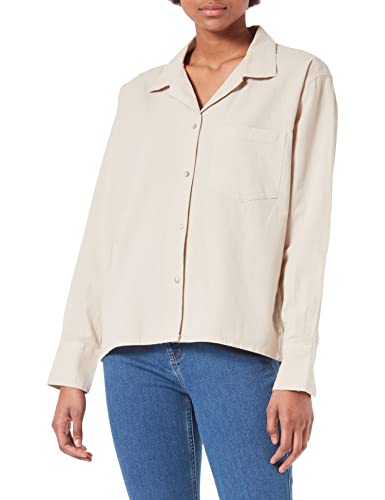 JJXX koszula damska JXEva Comfort Fit lniana, Fog, M