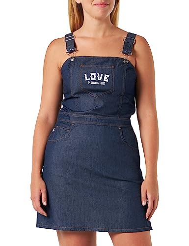 Love Moschino Sukienka damska A-line, niebieska, 40, niebieski, 40