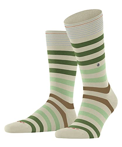 Burlington Mężczyźni Skarpety Blackpool M SO Trwała Organiczna Bawełna z wzorem 1 Para, Beżowy (Zement 4077), 40-46