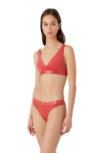 Emporio Armani Damski biustonosz z wyjmowanymi wkładkami i kultową wkładką z mikrofibry, Cynamon, S