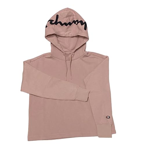 Champion Legacy American Classics W-Light Powerblend Fleece Boxy Damska bluza z kapturem, Różowy, S