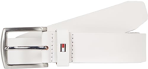 Tommy Hilfiger New Denton męski pasek 3,5, biały (Optic White), 85, Optyczny Biały