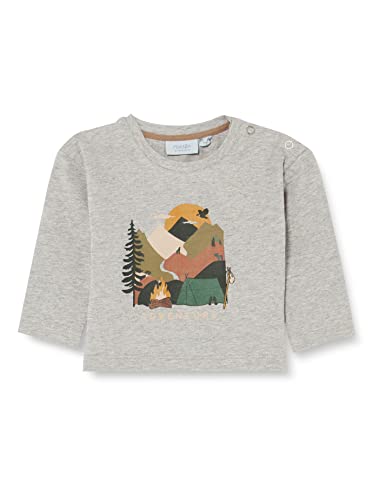 Noa Noa Miniature Boy Pellennm Koszula męska Unisex Dziecko, Grey Melange, 98 / 3Y