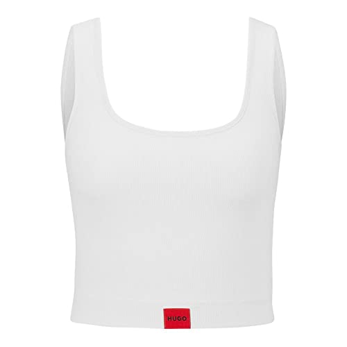 HUGO Kamizelka damska NAIANA_Tank top Nightwear_Vest, Open White110, XL, Open White110, XL