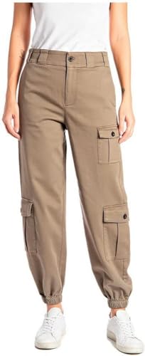 Replay Damskie spodnie rekreacyjne, 431 Light Military, 31W-Regularny