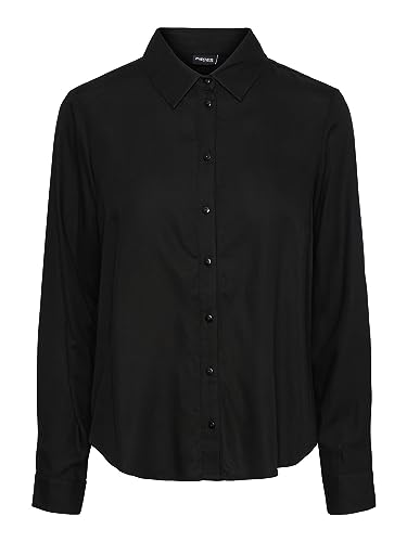 Bestseller A/S Damska bluzka Pcnova Ls Noos Bc, czarny, L