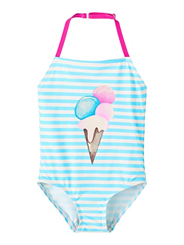 NAME IT Girl's NMFZECILLE kostium kąpielowy NOOS Crystal Seas, 98/104, Crystal Seas., 98/104 cm
