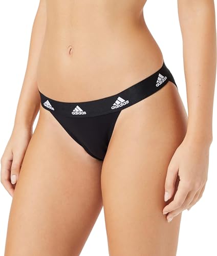 Adidas Sports Underwear Damskie majtki stringi Tanga, Czarny, L