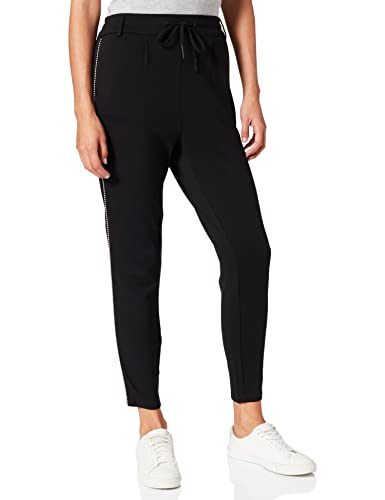 ONLY Onlpoptrash Life Mw Easy Chain Panel PNT spodnie damskie, Czarny/Szczegóły: srebrny panel, M