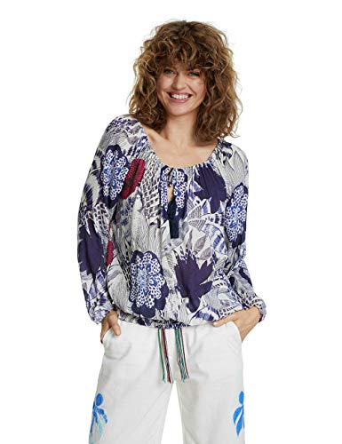 Desigual Blus_Verona bluzka damska, Niebieski (granatowy 5000), 36