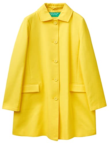 United Colors of Benetton Płaszcz damski 2jzadn01z, żółty 25k, UK 6, Żółty 25 k