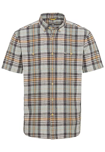 camel active Męska koszula 409214/1S44, Shadow Grey, 6XL, szary (shadow grey), 6XL