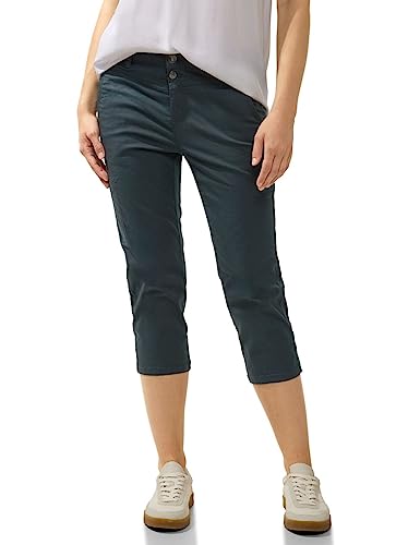 Street One Damskie spodnie cargo 3/4 sportowe, Cool Vintage Green, 36W / 22L
