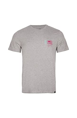 O'Neill Męski T-shirt z krótkimi rękawami, podkoszulek (opakowanie 4 szt.), 18013 srebrny melee, S-M
