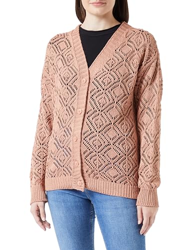 SIDONA Damski kardigan 10426983-SI01, wielbłąd, XXL, wielbłąd, XXL