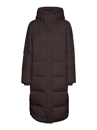 bestseller a/s Damska kurtka VMERICAHOLLY Long DOWN NOOS płaszcz, Coffee Bean, XS