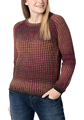 Timezone sweter damski raglanowy, Purple Brown Multicolor, S
