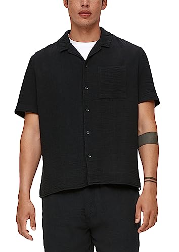 s.Oliver Męska koszula z krótkim rękawem, szary/czarny, 3XL