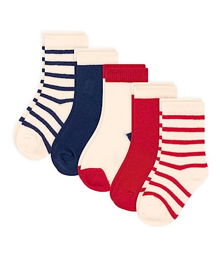 Petit Bateau Unisex Skarpety A08VN, wariant 1, rozmiar 15/18 (NAI/3 miesiące), Wariant 1, Size 15/18 (Nai/3 Months)