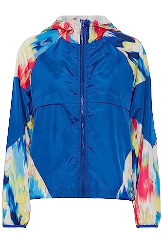 THEJOGGCONCEPT The Jogg Concept JCIDA AOP Short Jacket - 22800226 damska kurtka przeciwdeszczowa, wiatrówka, kurtka przejściowa, Neon Pink Mix (201876), M