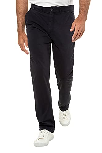 JP 1880 Męski L-8XL do 35, chino, elastyczny ściągacz, 2 kieszenie boczne, normalny obwód uda i nóg, normalny obwód stopy, 721190, Dunkel Marine, 38W / 34L