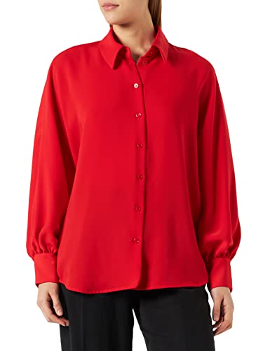 Seidensticker Damska bluzka z długim rękawem, regularny krój, czerwona, 36, czerwony, 36