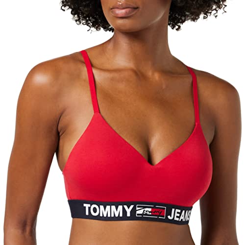 Tommy Hilfiger Biustonosz damski typu bralette Lift, Podstawowy czerwony, M