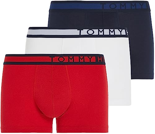 Tommy Hilfiger Koszulka męska (zestaw 3 sztuk), Navyblazer/Tangored/Pvhwhite, XXL