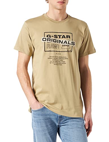 G-STAR RAW Oryginalny t-shirt męski z logo