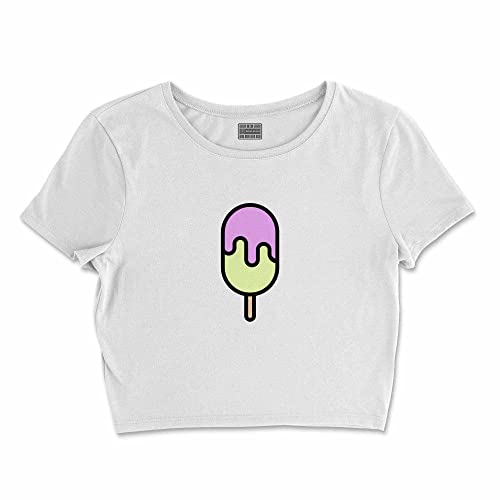 Bona Basics, Damski T-shirt basic, z nadrukiem cyfrowym, 100 bawełny, biały, swobodny, damski top, rozmiar: M, biały, M