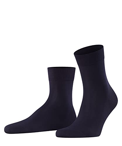 FALKE Mężczyźni Krótkie skarpety Tiago M SSO Organiczna Bawełna jednokolorowe 1 Para, Niebieski (Dark Navy 6375), 43-44