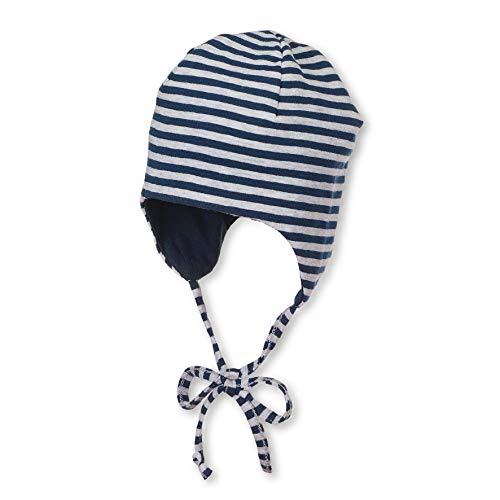 Sterntaler Wende-mütze Cappellopello Czapka dziecięca, Niebieski (Marine 300), 43