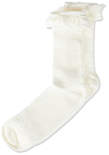NAME IT Girl's NKFHILDE skarpety, White Alyssum, 34/36, White Alyssum